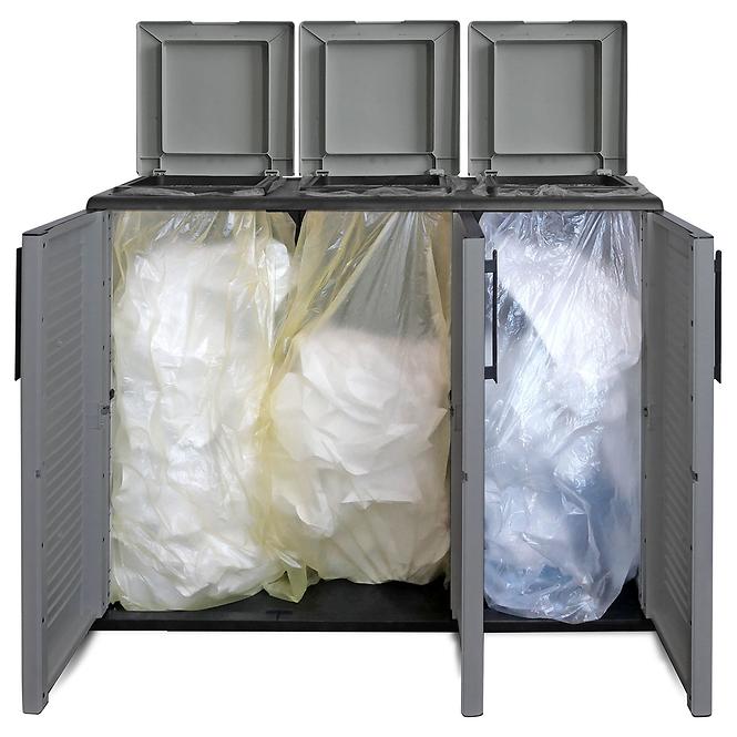 Kôš na triedenie odpadu E101/ECO 1020x370x840 mm,2