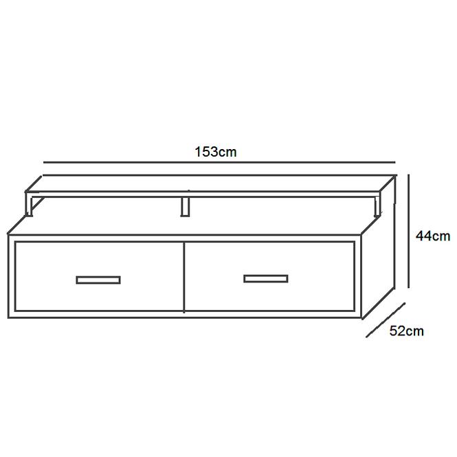 TV stolík  Fill 5 RTV Sonoma/Grafit,2