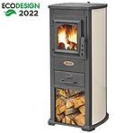 Oceľové kachle Berna Lux 5,3 KW béžové