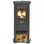 Oceľové kachle Berna Lux 5,3 KW béžové,3