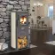 Oceľové kachle Berna Lux 5,3 KW béžové,8