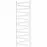Kúpeľňový radiátor Mix Kalipso Mk 160/30 1600x300 mm biela