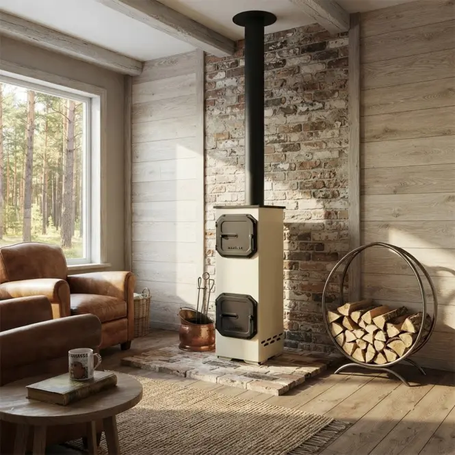 Krbové kachle Denver béžová 5 kW,4
