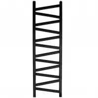 Kúpeľňový radiátor Mix Kalipso Mk 140/40 1400x440 mm čierna