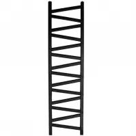 Kúpeľňový radiátor Mix Kalipso Mk 160/40 1600x440 mm čierna