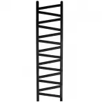 Kúpeľňový radiátor Mix Kalipso Mk 160/50 1600x540 mm čierna