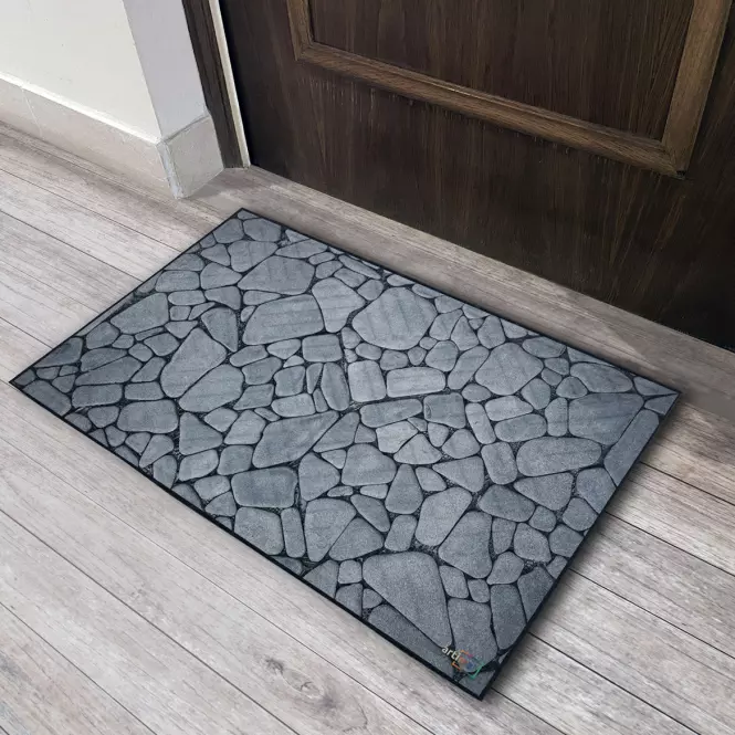 Rohož Stone K-602-26 45x75 cm šedá