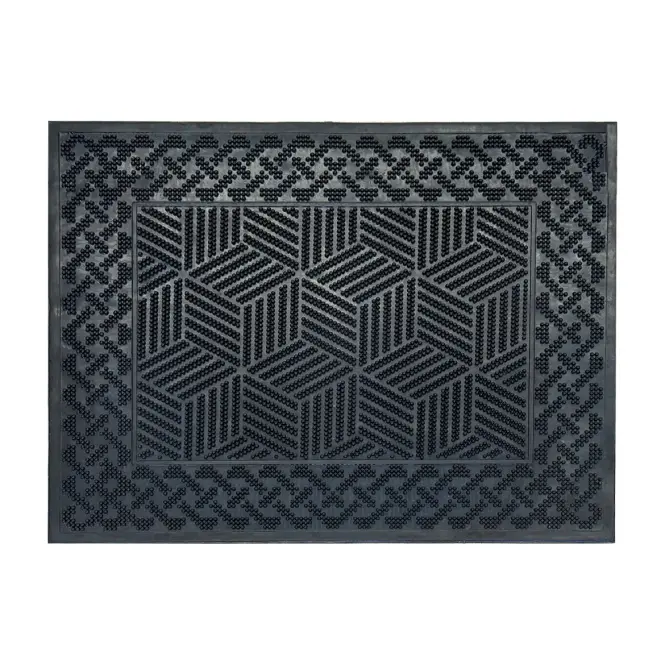 Gumená rohož exteriérová Emma K-303 55x41 cm geometric,3