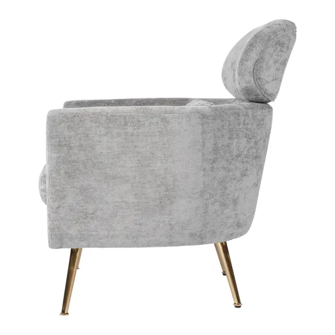 Kreslo Glamour sivý,4