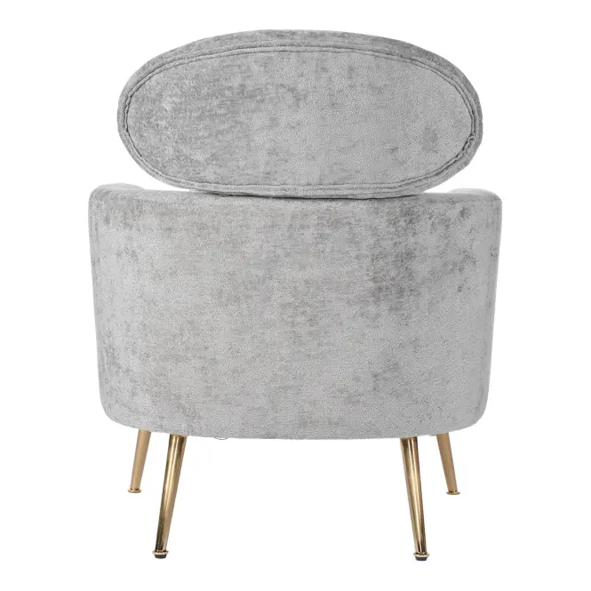 Kreslo Glamour sivý,5