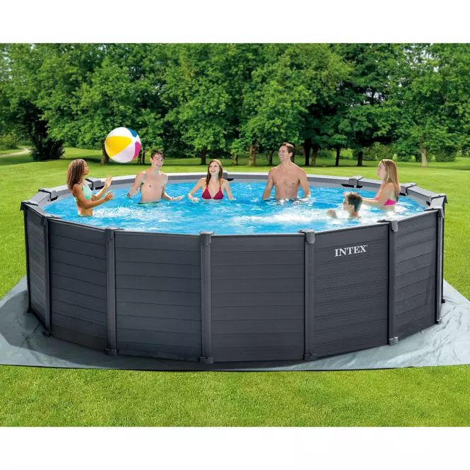 Panelový bazén Graphite Gray INTEX 4,78x1,24 m RCD 26384GS