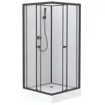 Sprchový box štvorcový Elize 80x80x200 čierny