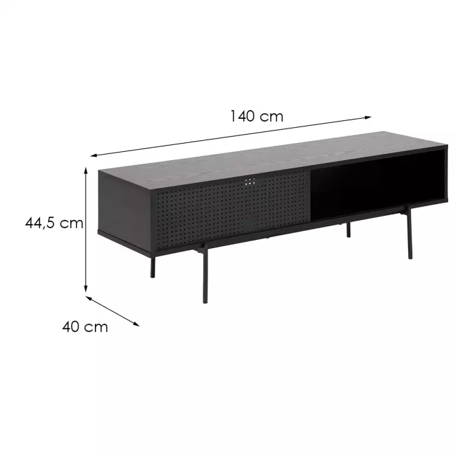 TV stolík Full I čierna