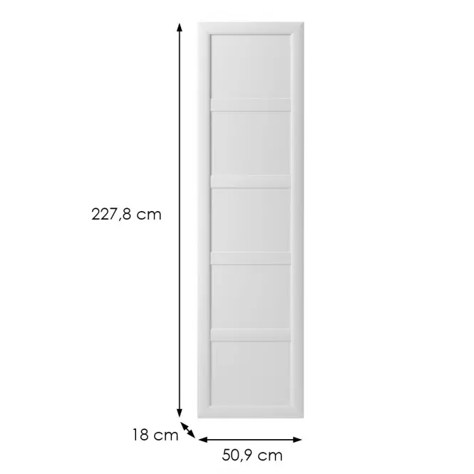 Dvierka skrine 2278 rám biely platinový