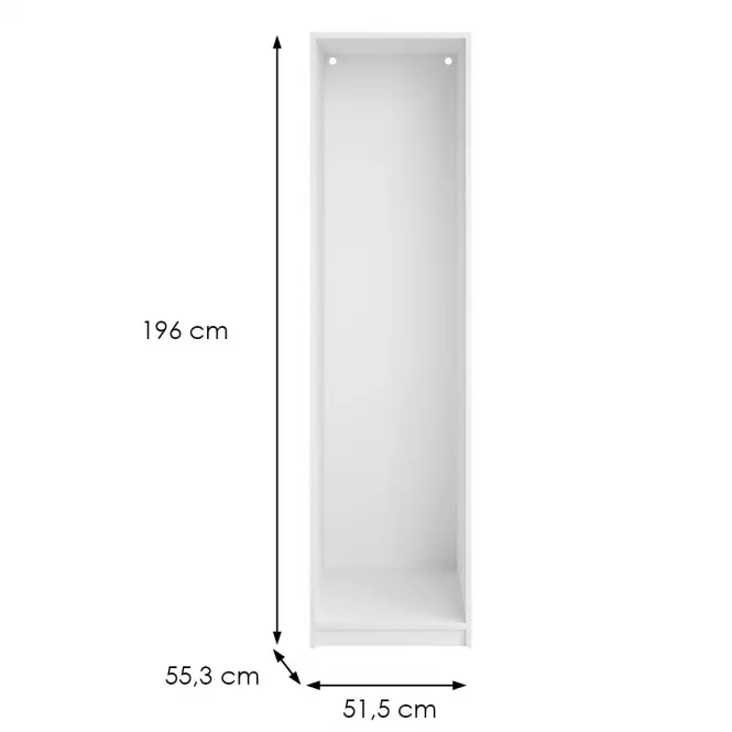Korpus skrine 1D Ultra biela,2