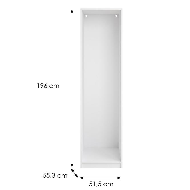 Korpus skrine 1D Ultra biela,2