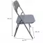 Skladacia stolička Dr-9-758 Luis 8268 Grey Šedá,4