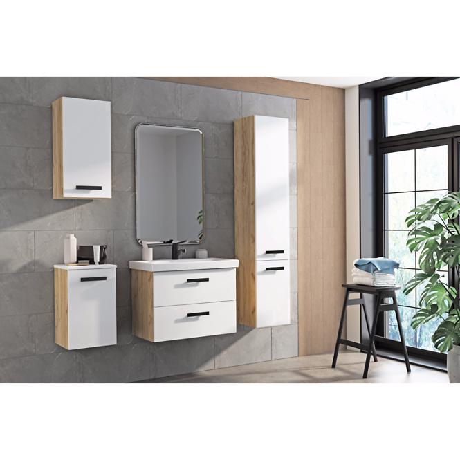 Kúpeľňová zostava Songa 65 cm 2S dub/biela,4