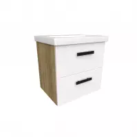 Kúpeľňová zostava Songa 50 cm 2S dub/biela