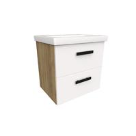 Kúpeľňová zostava Songa 50 cm 2S dub/biela