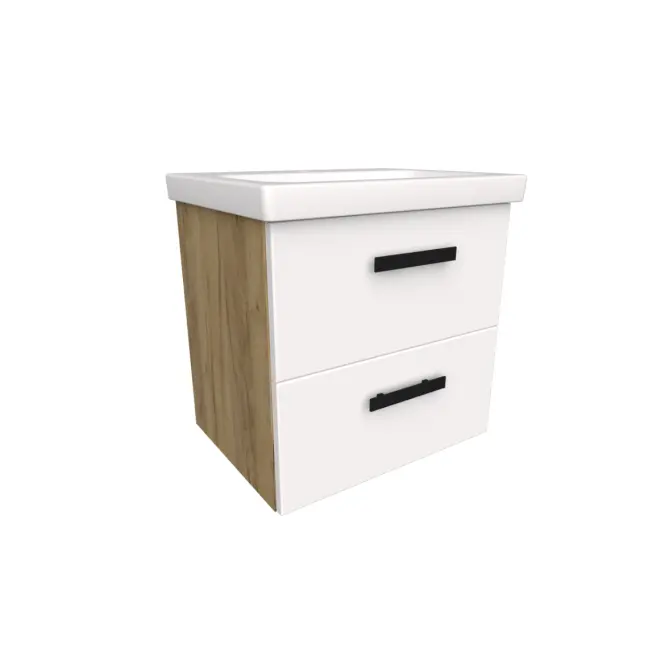 Kúpeľňová zostava Songa 50 cm 2S dub/biela