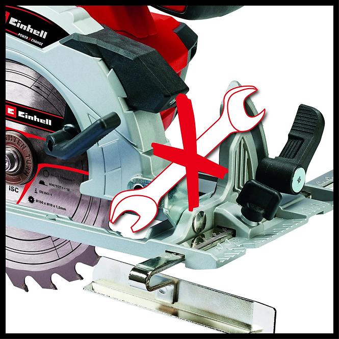 Einhell Power X-Change Aku ručná okružná píla TE-CS 18V/150