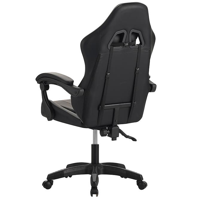 Kreslo pre Hráča Fotyn 8684 čierna/sivá