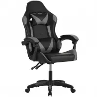 Kreslo pre Hráča Fotyn 8684 čierna/sivá