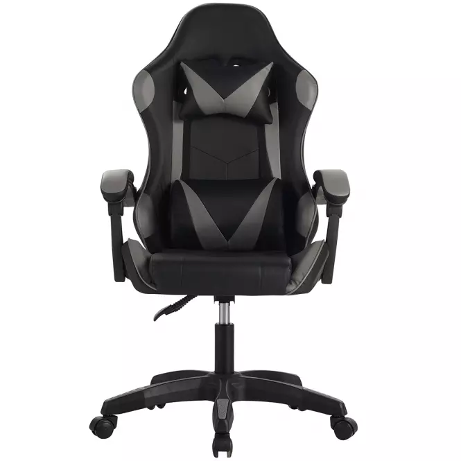 Kreslo pre Hráča Fotyn 8684 čierna/sivá