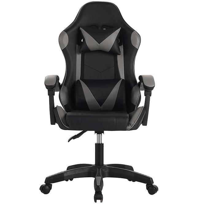 Kreslo pre Hráča Fotyn 8684 čierna/sivá