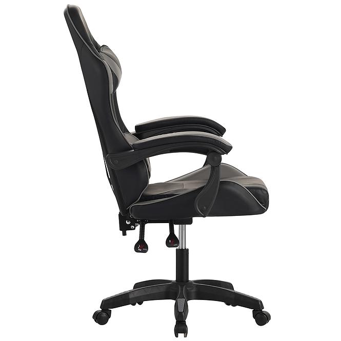 Kreslo pre Hráča Fotyn 8684 čierna/sivá