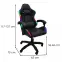 Kreslo pre Hráča Herodion 8685  čierna/LED RGB,2