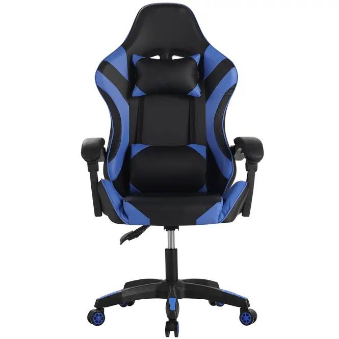 Kreslo pre Hráča  Kastor 8687 čierna/modrá,4