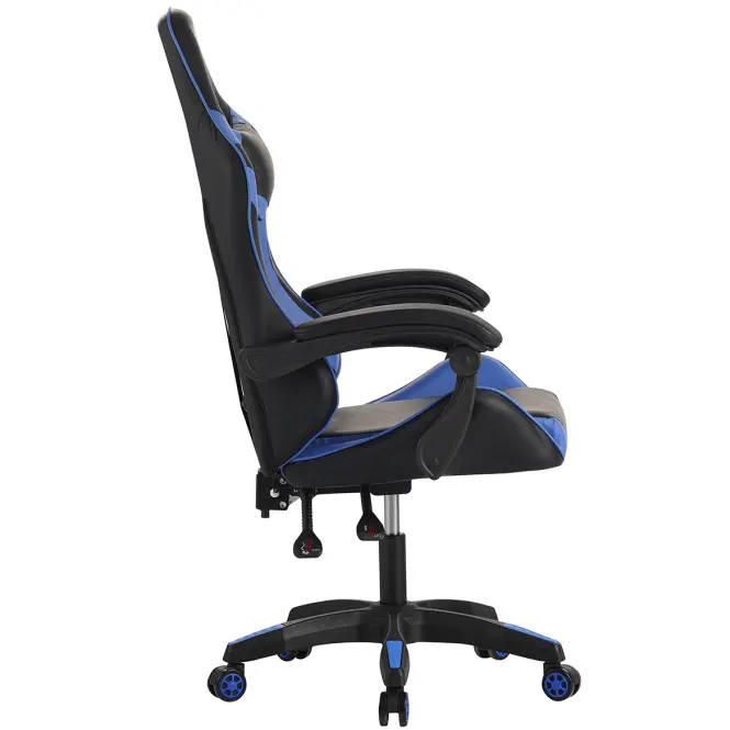 Kreslo pre Hráča  Kastor 8687 čierna/modrá,5