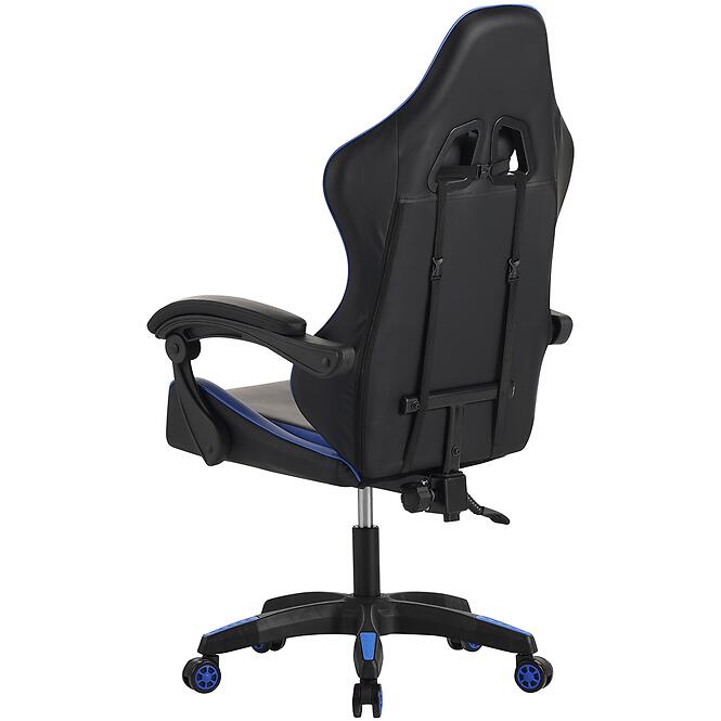 Kreslo pre Hráča  Kastor 8687 čierna/modrá