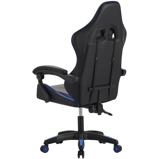 Kreslo pre Hráča  Kastor 8687 čierna/modrá,6