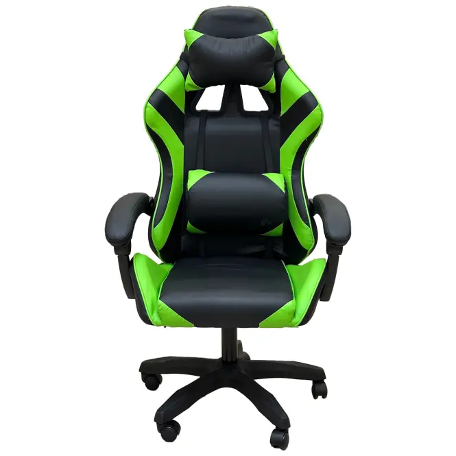 Kreslo pre Hráča Kastor 8688 čierna/zelená,5