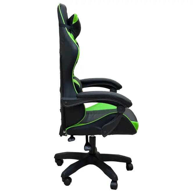 Kreslo pre Hráča Kastor 8688 čierna/zelená,3