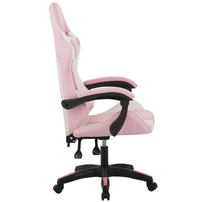 Kreslo pre Hráča Kastor 8689 biela/ružový,4