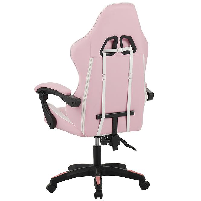 Kreslo pre Hráča Kastor 8689 biela/ružový