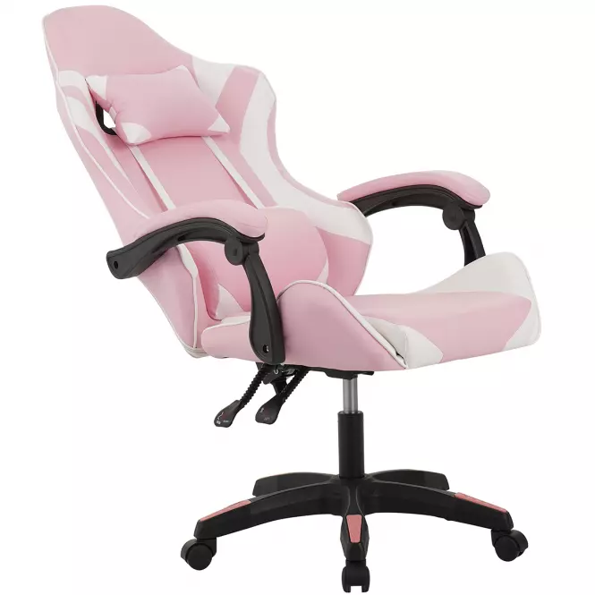 Kreslo pre Hráča Kastor 8689 biela/ružový