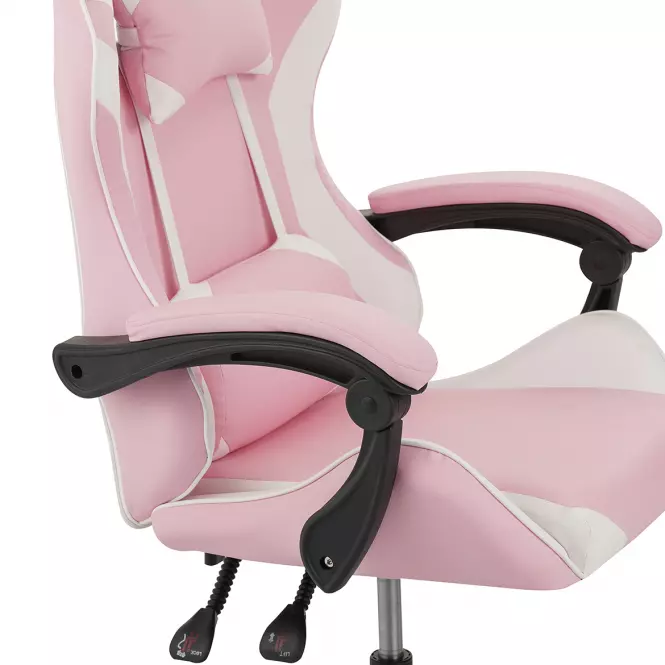 Kreslo pre Hráča Kastor 8689 biela/ružový