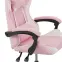 Kreslo pre Hráča Kastor 8689 biela/ružový,8