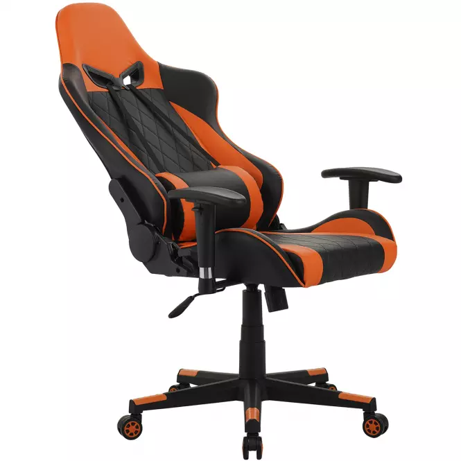 Kreslo pre Hráča Backhus 8059 čierna/oranžová