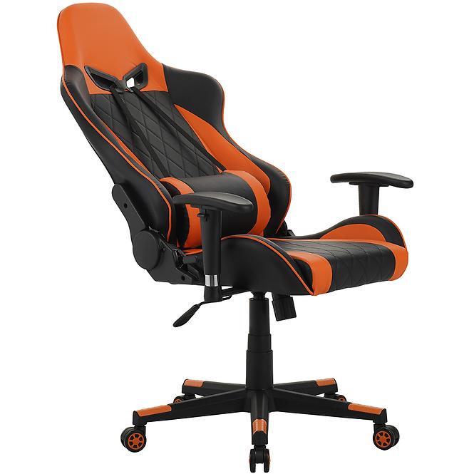 Kreslo pre Hráča Backhus 8059 čierna/oranžová