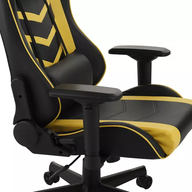 Kreslo pre Hráča Leander 8691 čierna/žltá