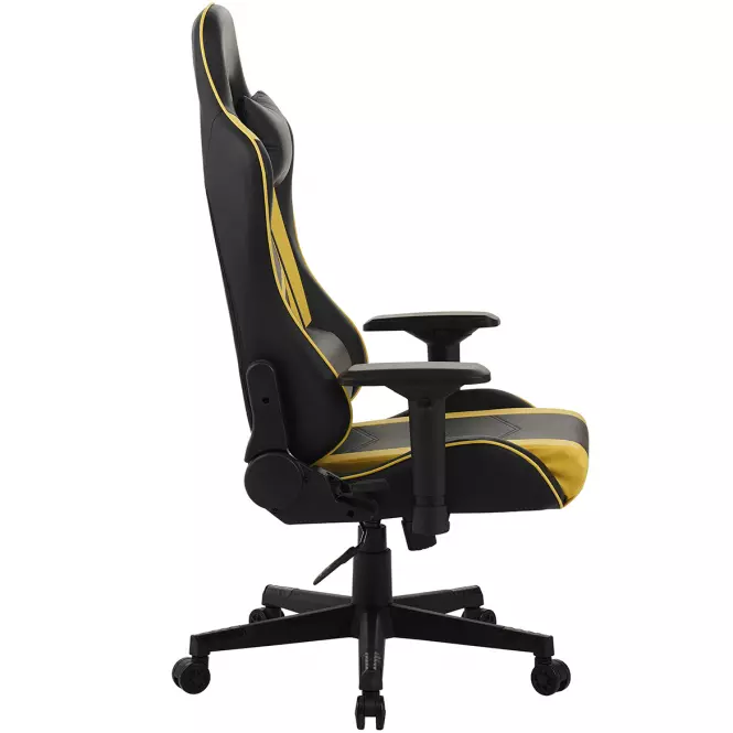 Kreslo pre Hráča Leander 8691 čierna/žltá