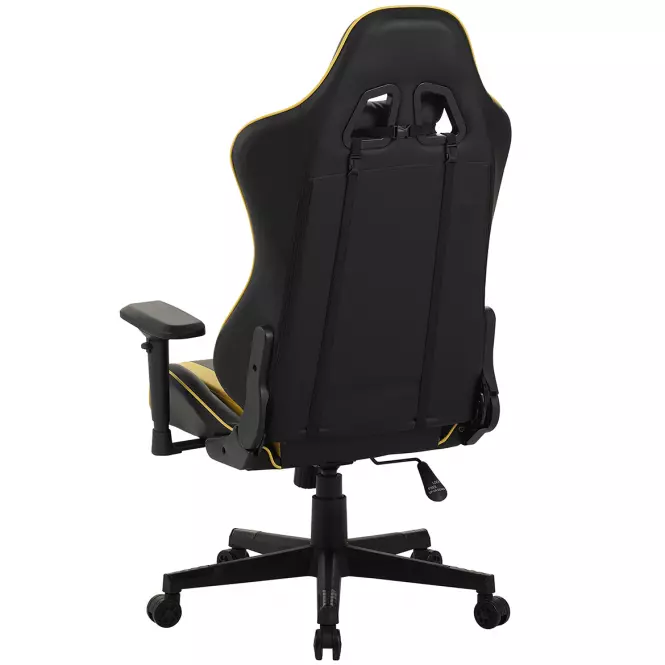 Kreslo pre Hráča Leander 8691 čierna/žltá