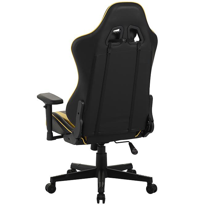 Kreslo pre Hráča Leander 8691 čierna/žltá