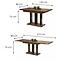 Stôl Appia 210 mat čierna noha dub stirling,3
